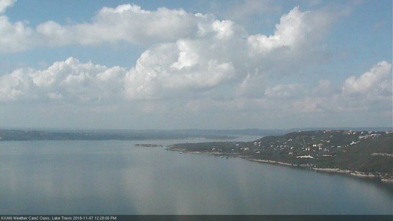 Lake Travis webcam, November 7, 2018 11:30 AM CT