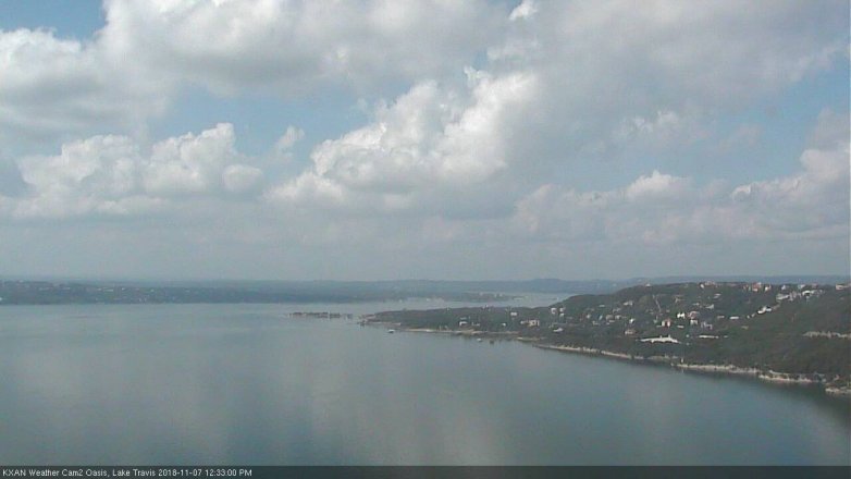 Lake Travis webcam, November 7, 2018 11:35 AM CT
