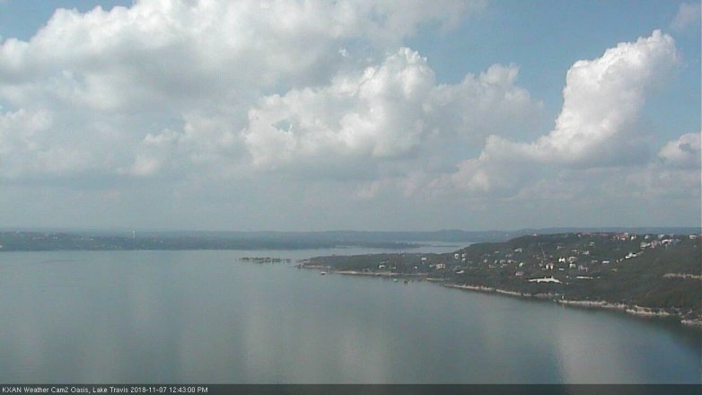 Lake Travis webcam, November 7, 2018 11:45 AM CT