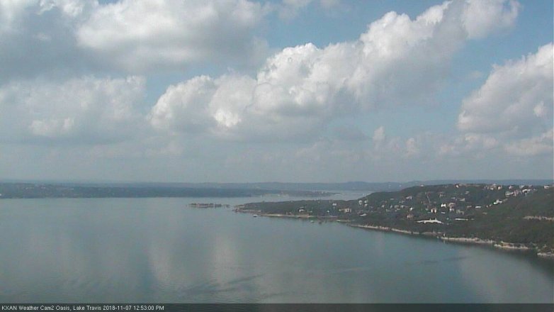 Lake Travis webcam, November 7, 2018 11:55 AM CT