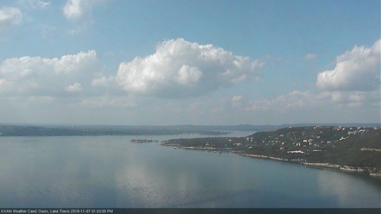 Lake Travis webcam, November 7, 2018 12:05 PM CT