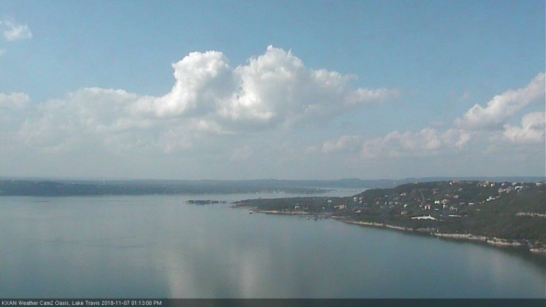 Lake Travis webcam, November 7, 2018 12:15 PM CT