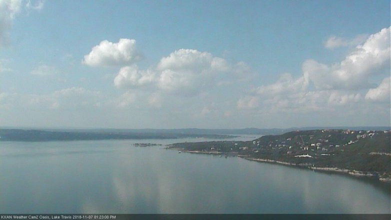 Lake Travis webcam, November 7, 2018 12:25 PM CT