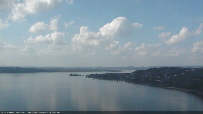 Lake Travis webcam, November 7, 2018 12:55 PM CT