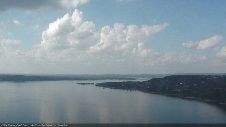 Lake Travis webcam, November 7, 2018 1:00 PM CT