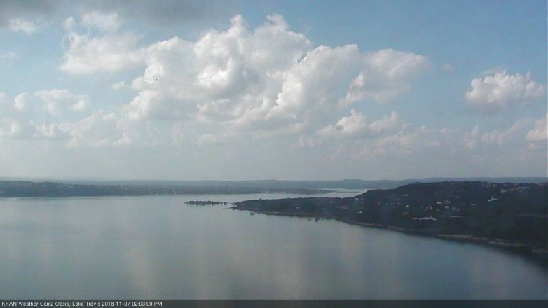Lake Travis webcam, November 7, 2018 1:05 PM CT