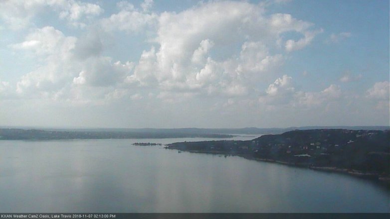 Lake Travis webcam, November 7, 2018 1:15 PM CT