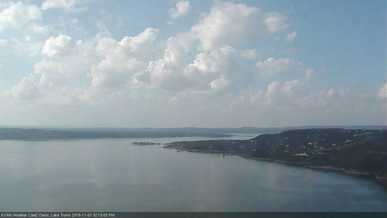 Lake Travis webcam, November 7, 2018 1:20 PM CT