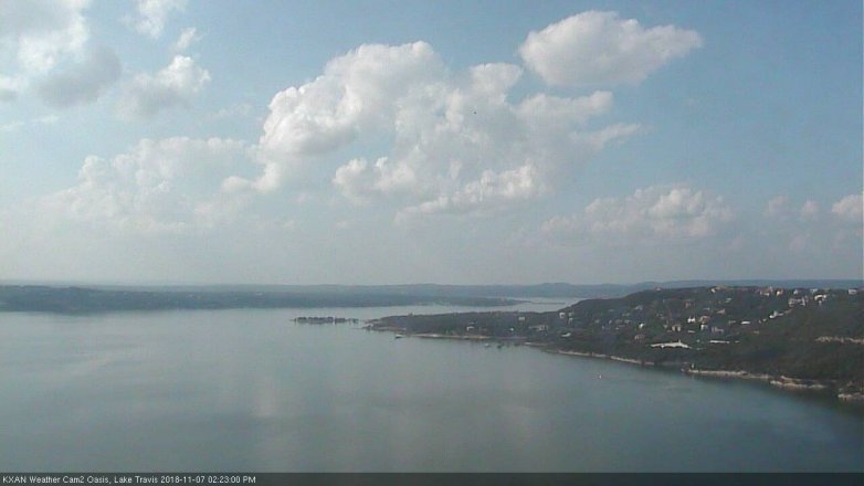 Lake Travis webcam, November 7, 2018 1:25 PM CT