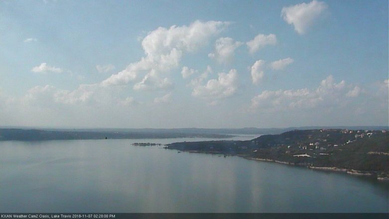 Lake Travis webcam, November 7, 2018 1:30 PM CT
