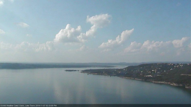 Lake Travis webcam, November 7, 2018 1:35 PM CT
