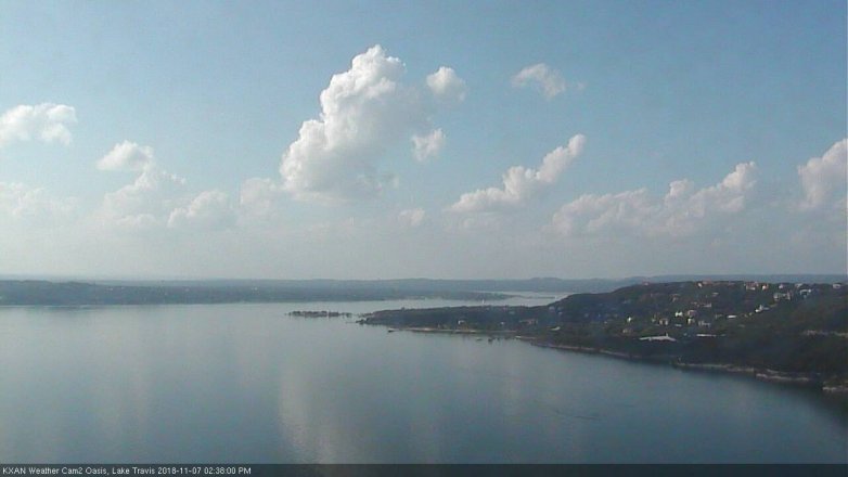 Lake Travis webcam, November 7, 2018 1:40 PM CT