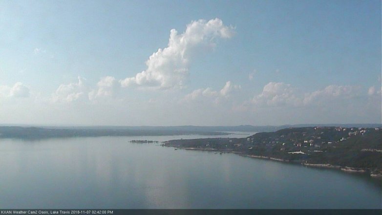 Lake Travis webcam, November 7, 2018 1:45 PM CT