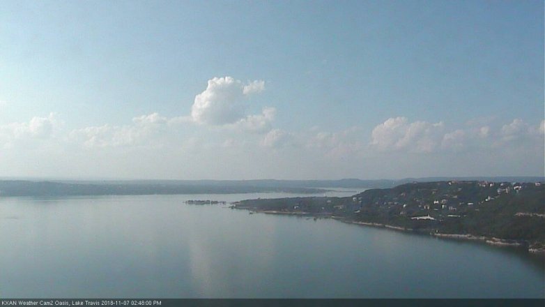 Lake Travis webcam, November 7, 2018 1:50 PM CT