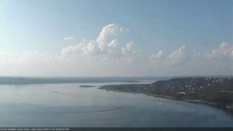 Lake Travis webcam, November 7, 2018 2:10 PM CT