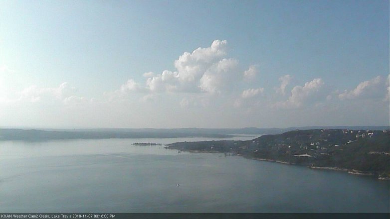 Lake Travis webcam, November 7, 2018 2:20 PM CT