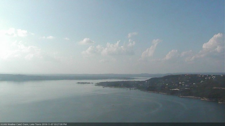 Lake Travis webcam, November 7, 2018 2:30 PM CT