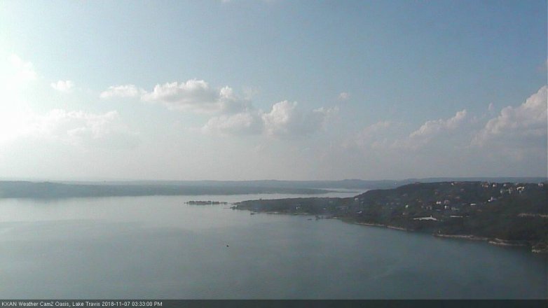 Lake Travis webcam, November 7, 2018 2:35 PM CT