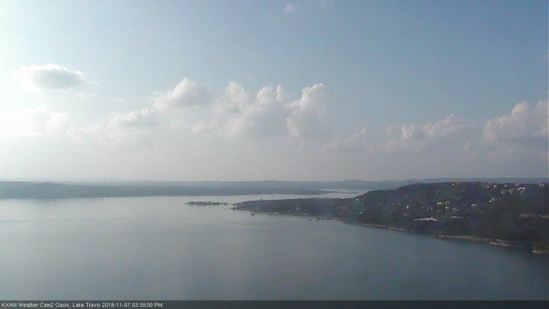 Lake Travis webcam, November 7, 2018 2:40 PM CT