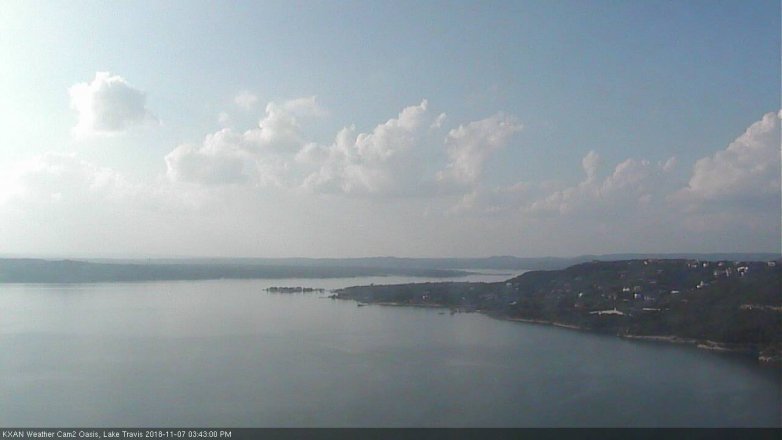 Lake Travis webcam, November 7, 2018 2:45 PM CT