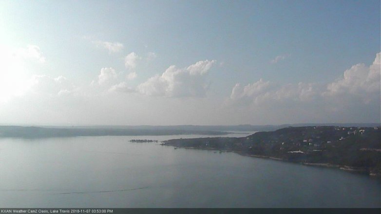 Lake Travis webcam, November 7, 2018 2:55 PM CT