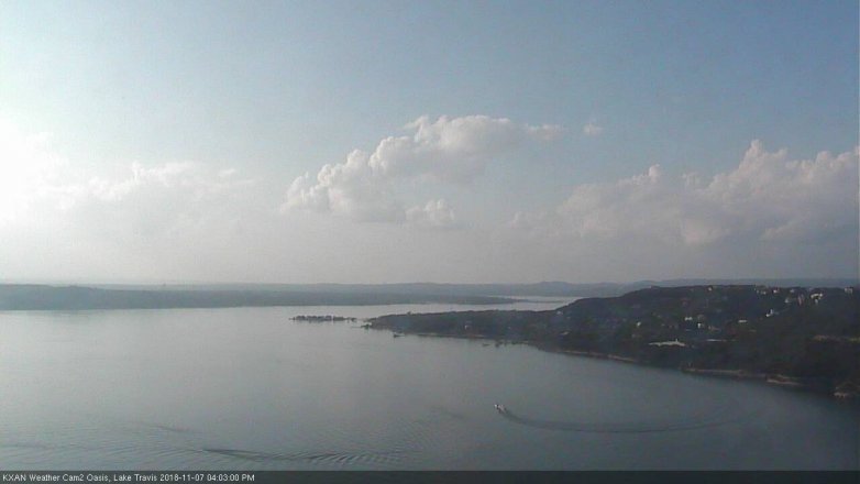 Lake Travis webcam, November 7, 2018 3:05 PM CT