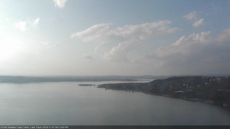 Lake Travis webcam, November 7, 2018 3:15 PM CT