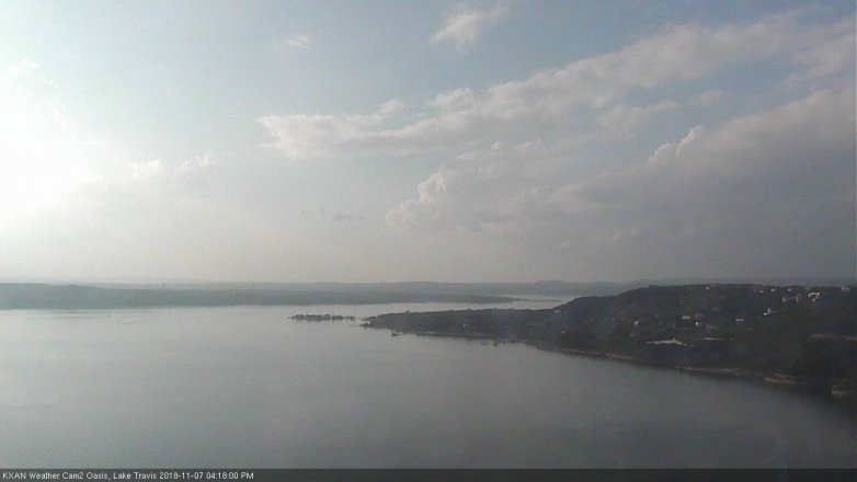 Lake Travis webcam, November 7, 2018 3:20 PM CT