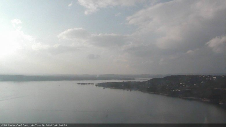 Lake Travis webcam, November 7, 2018 3:25 PM CT