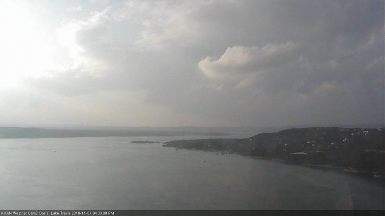 Lake Travis webcam, November 7, 2018 3:35 PM CT
