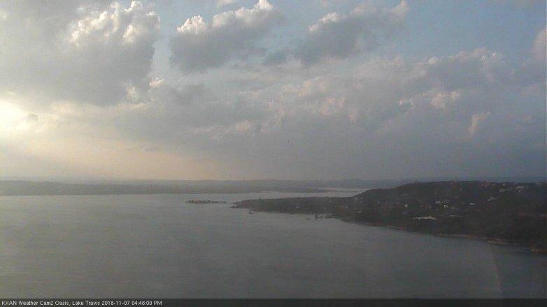 Lake Travis webcam, November 7, 2018 3:50 PM CT