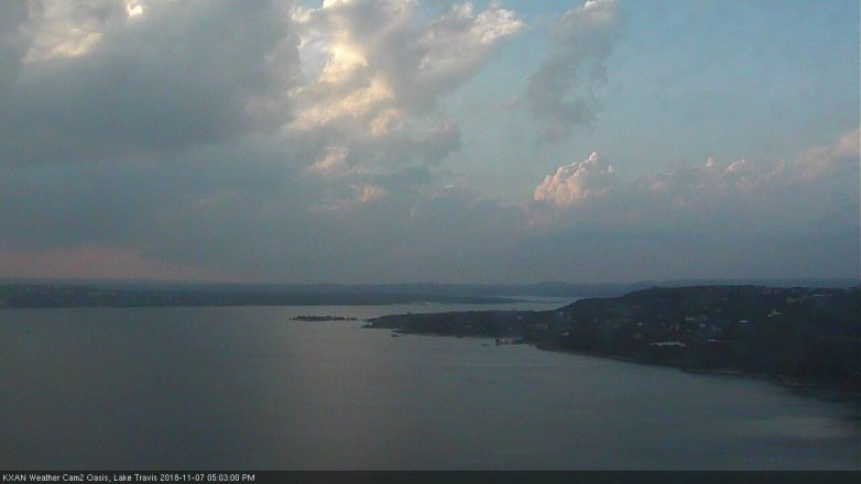 Lake Travis webcam, November 7, 2018 4:05 PM CT