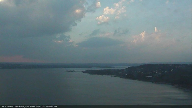 Lake Travis webcam, November 7, 2018 4:10 PM CT