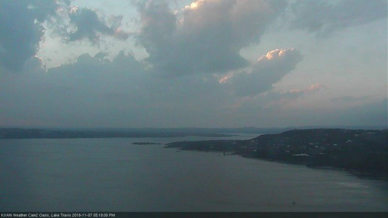 Lake Travis webcam, November 7, 2018 4:20 PM CT