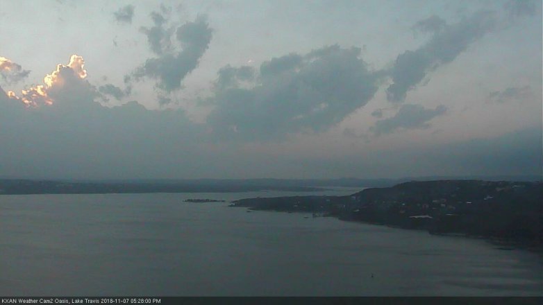 Lake Travis webcam, November 7, 2018 4:30 PM CT