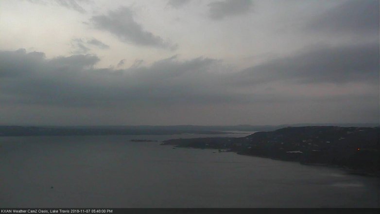 Lake Travis webcam, November 7, 2018 4:50 PM CT