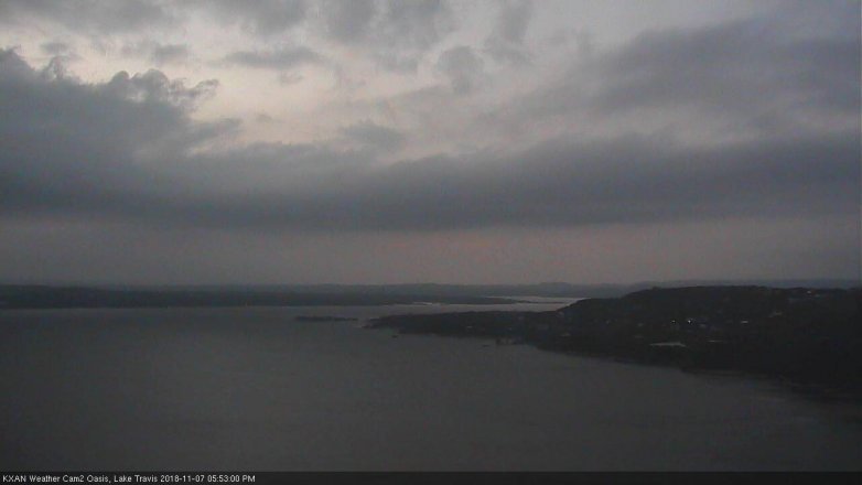 Lake Travis webcam, November 7, 2018 4:55 PM CT