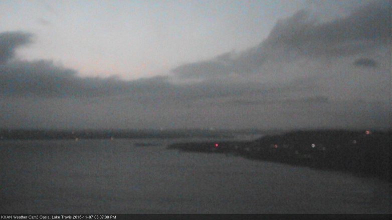 Lake Travis webcam, November 7, 2018 5:10 PM CT