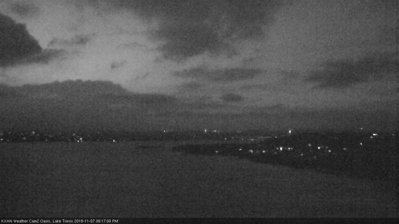 Lake Travis webcam, November 7, 2018 5:20 PM CT