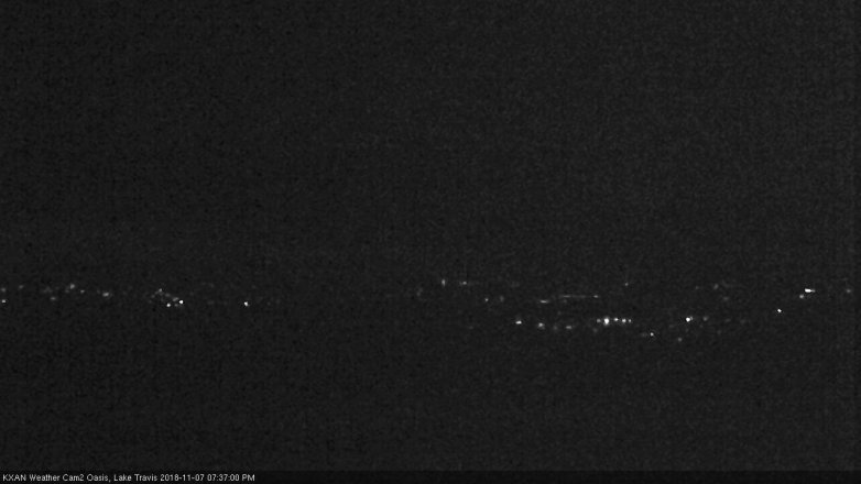 Lake Travis webcam, November 7, 2018 6:40 PM CT