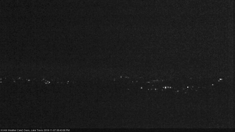 Lake Travis webcam, November 7, 2018 7:45 PM CT