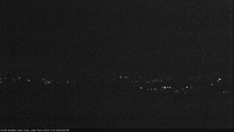 Lake Travis webcam, November 7, 2018 8:05 PM CT