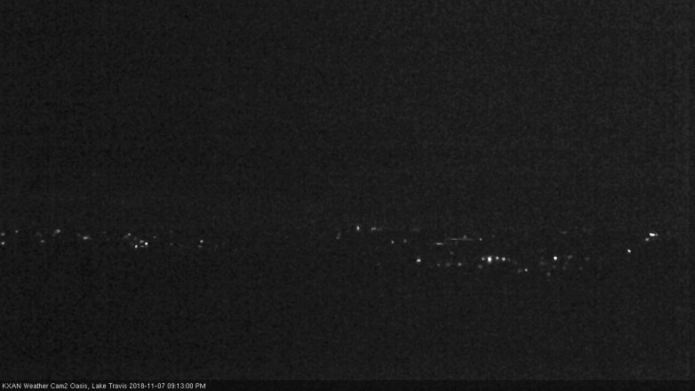 Lake Travis webcam, November 7, 2018 8:15 PM CT
