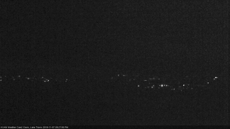Lake Travis webcam, November 7, 2018 8:30 PM CT