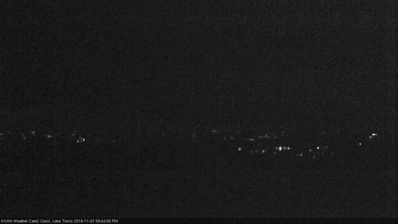 Lake Travis webcam, November 7, 2018 8:45 PM CT