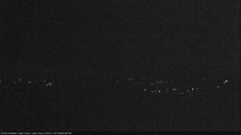 Lake Travis webcam, November 7, 2018 9:00 PM CT