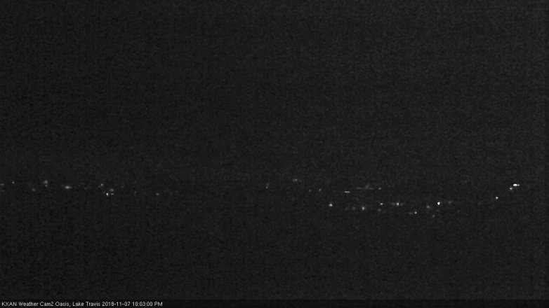 Lake Travis webcam, November 7, 2018 9:05 PM CT