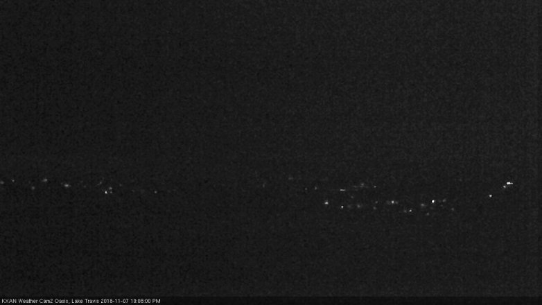 Lake Travis webcam, November 7, 2018 9:10 PM CT
