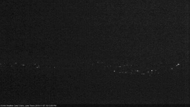 Lake Travis webcam, November 7, 2018 9:15 PM CT