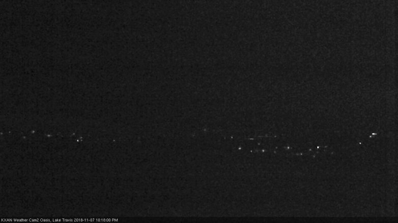 Lake Travis webcam, November 7, 2018 9:20 PM CT